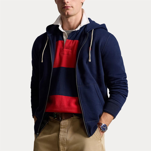 Hettejakke - The RL Fleece Hoodie Navy