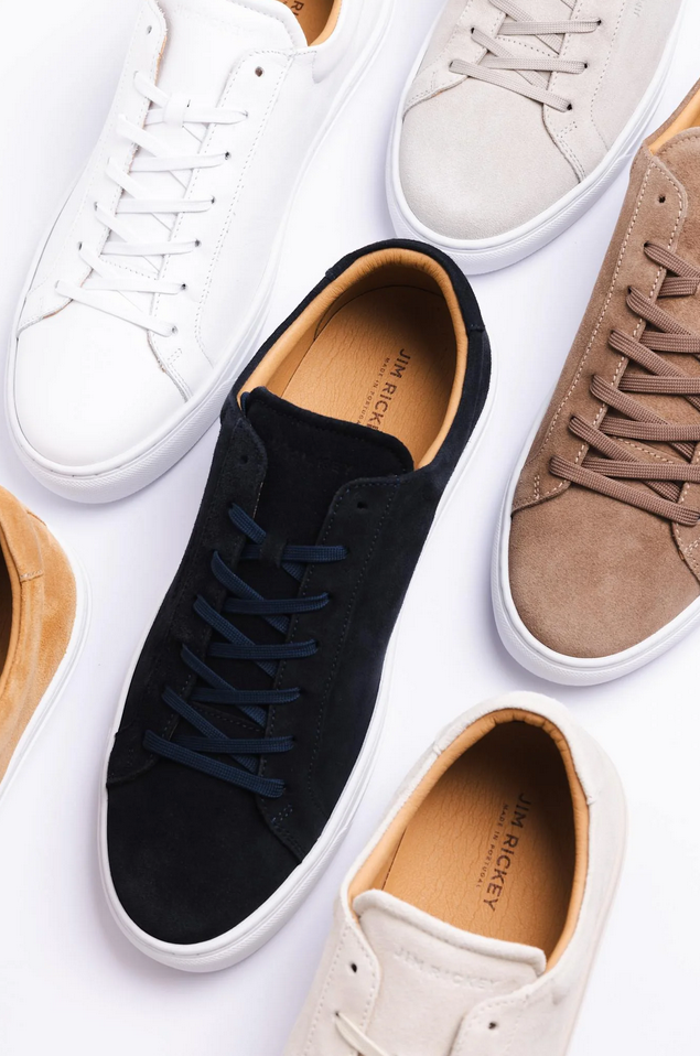 Sneakers - Spin Navy Suede Leather