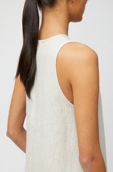 Kjole - Esplanade Linen Maxi Dress Natural Linen