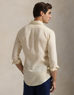 Linskjorte - Custom Fit Linen Shirt Full Cream