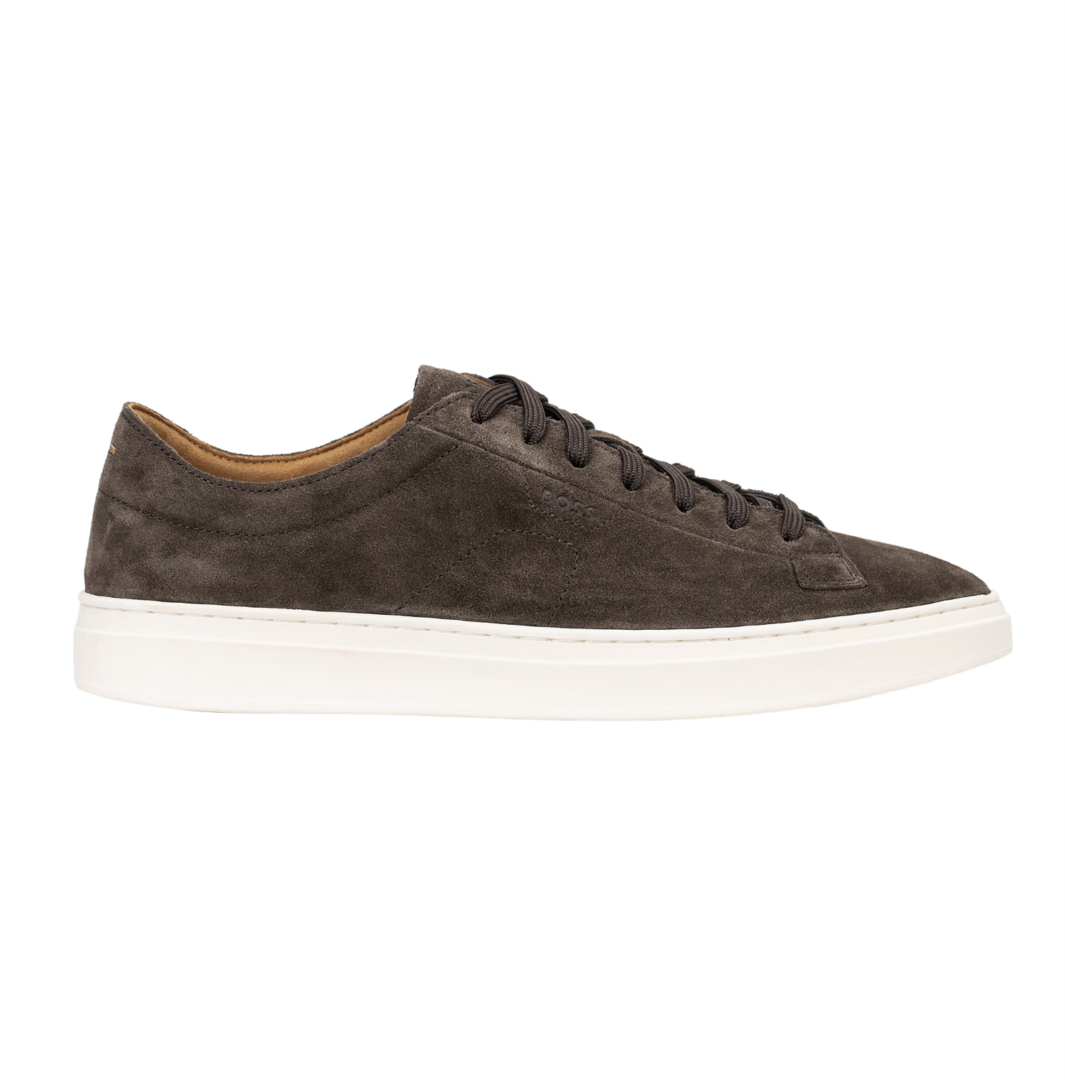 Sneakers - Kieran Suede Trainers With Rubber Outsole Dark Brown