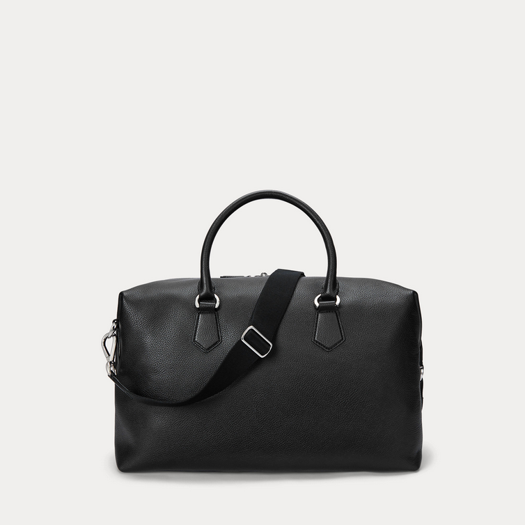 Bag - Pebbled Leather Duffel Black