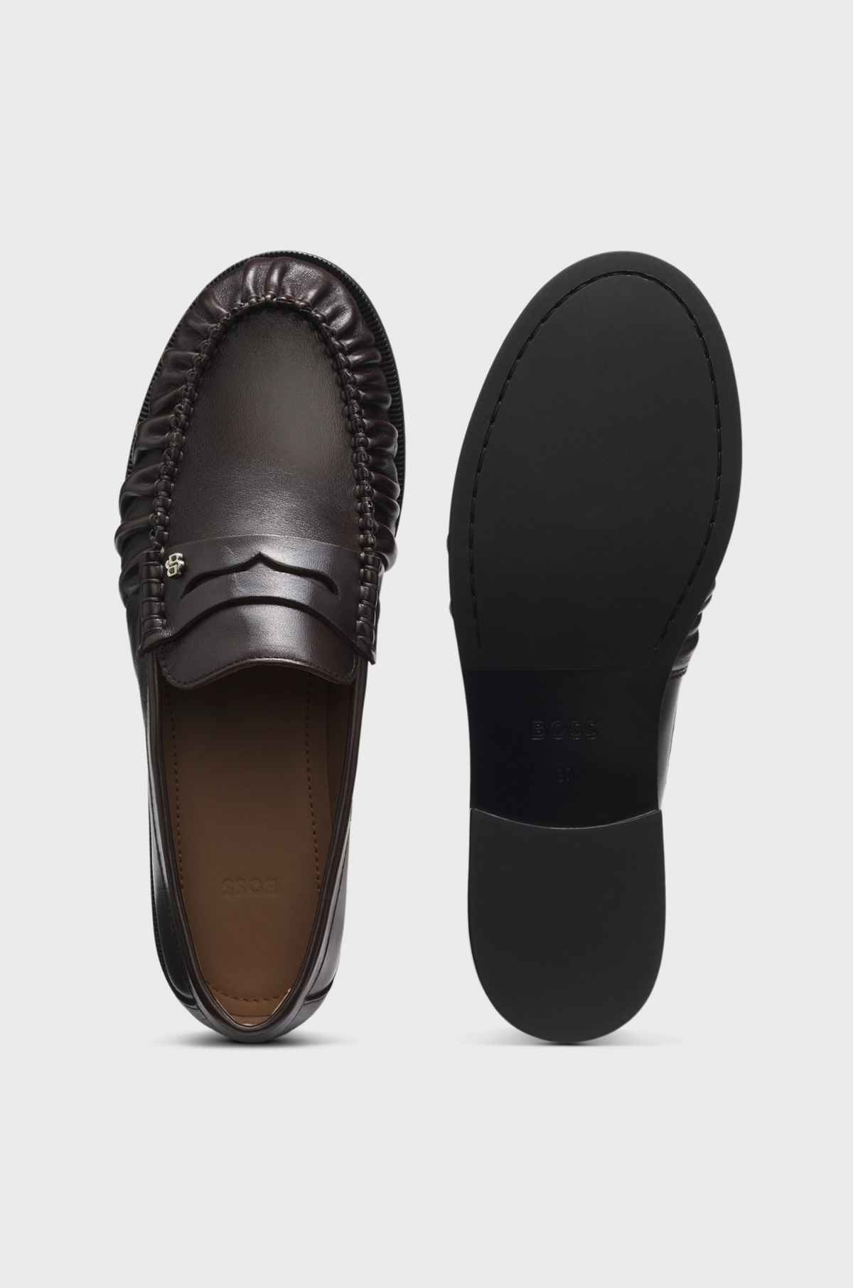 Loafers - Leather Loafers Dark brown