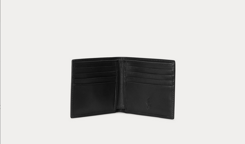 Lommebok - Leather Billfold Wallet Black