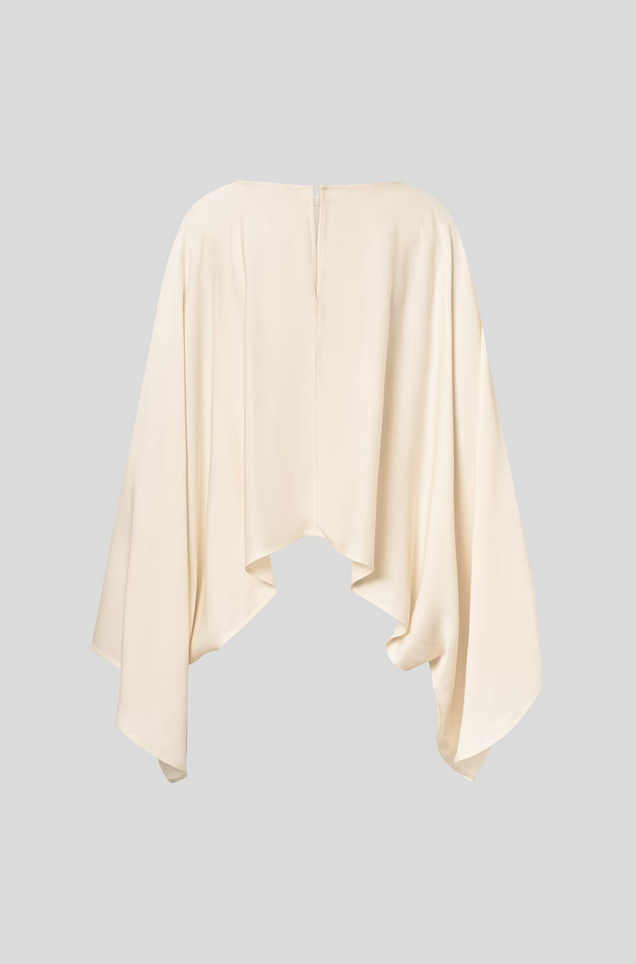 Bluse - Klasia Satin Blouse Ivory