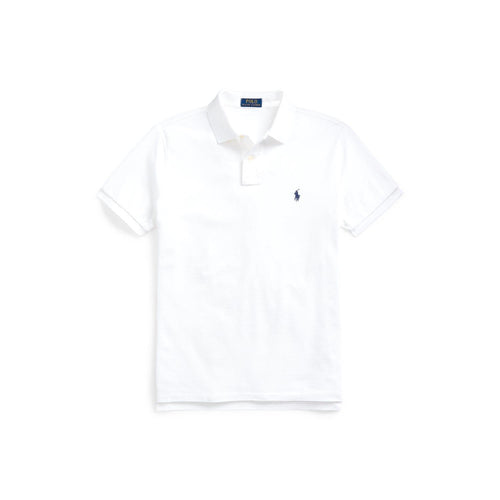 T skjorte - Custom Slim Fit Mesh Polo White