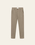 Bukse - Como Reg Wool Suit Pants Desert Taupe