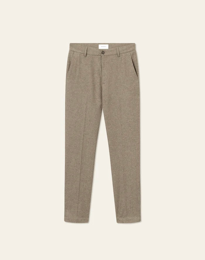 Bukse - Como Reg Wool Suit Pants Desert Taupe