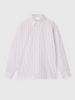 Skjorte - Coastal Shirt White And Caramel Pinstripe
