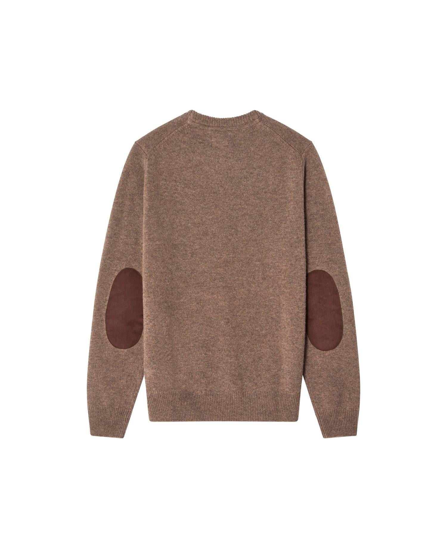Genser - Essential Patch Crew Neck Sweater Washed Stoned