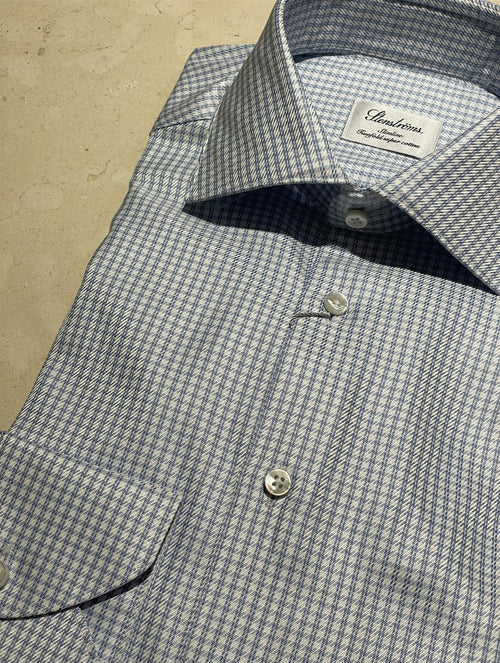 Skjorte - Slimline Blue Check