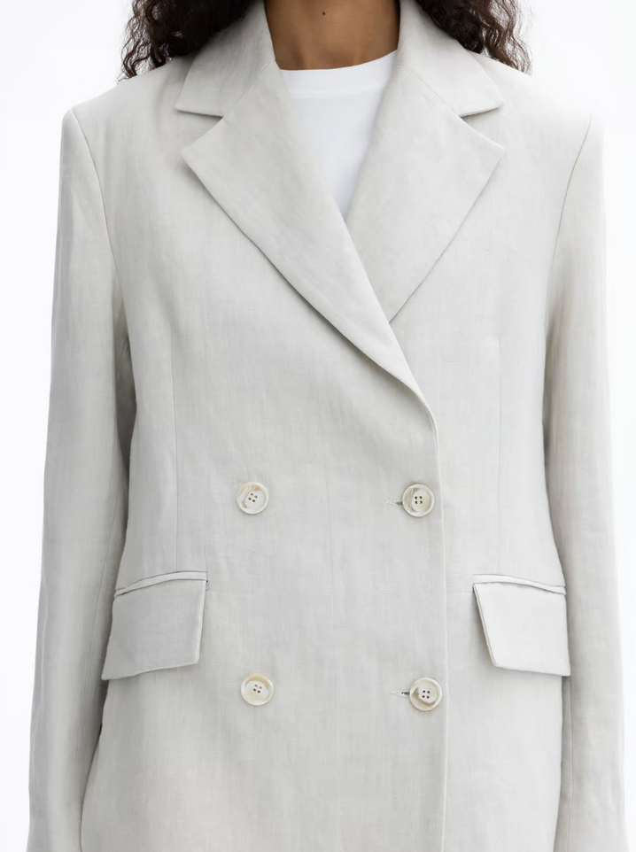 Blazer - Classic Linen Blazer Oat