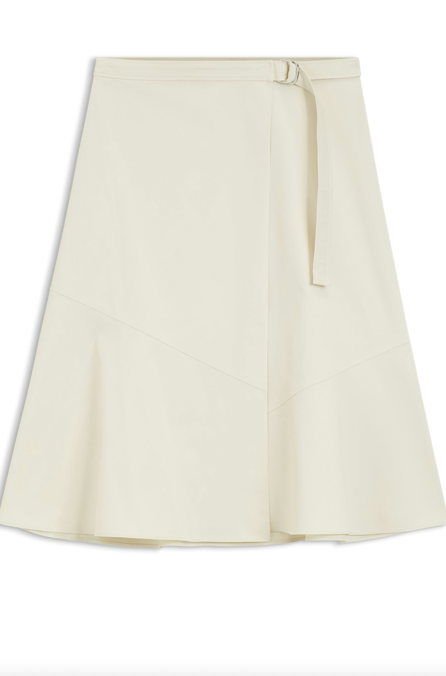 Skjørt - A-line wrap skirt in stretch cotton
