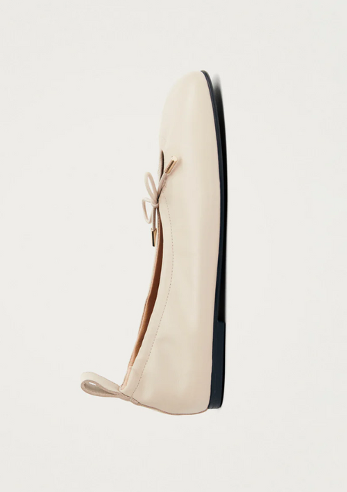 Ballerinasko - Rosalind Cream Leather Ballet Flats