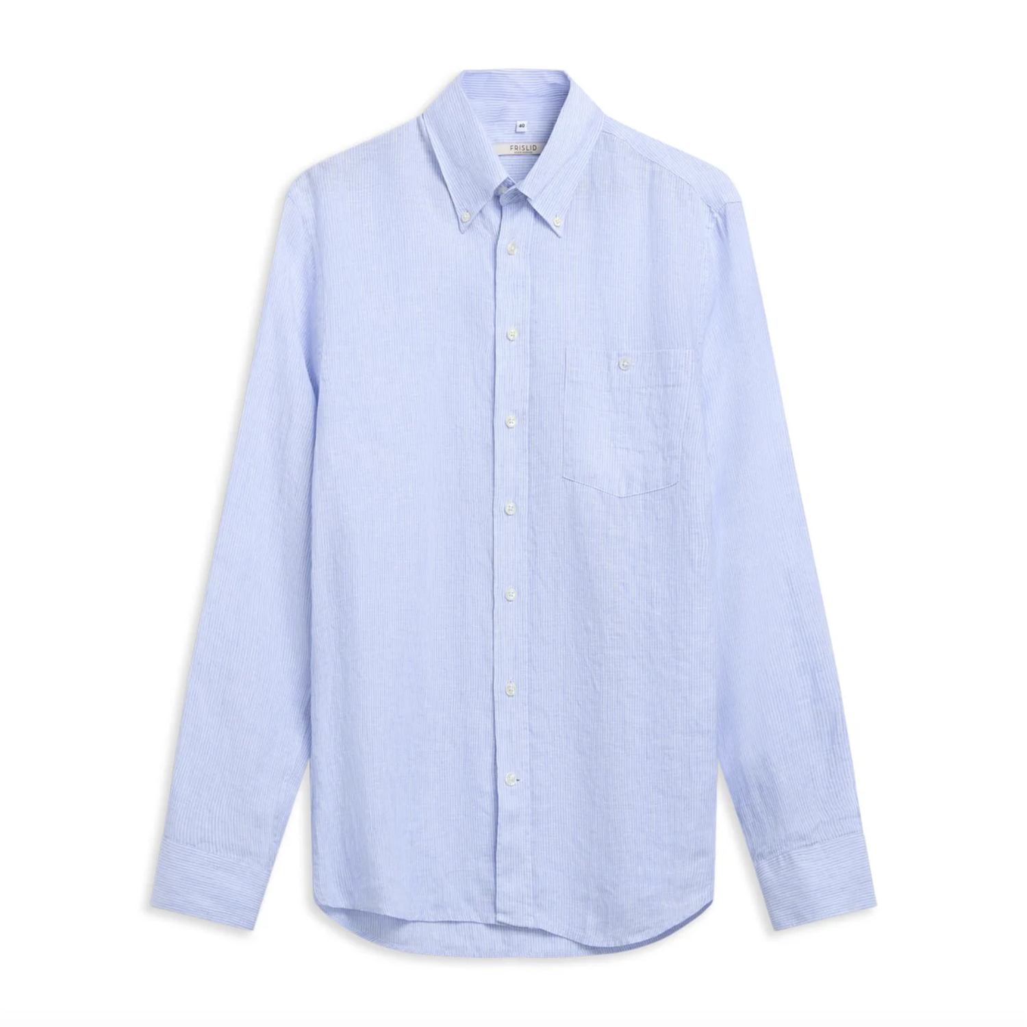 Linskjorte - Spalding Light Blue Stripe