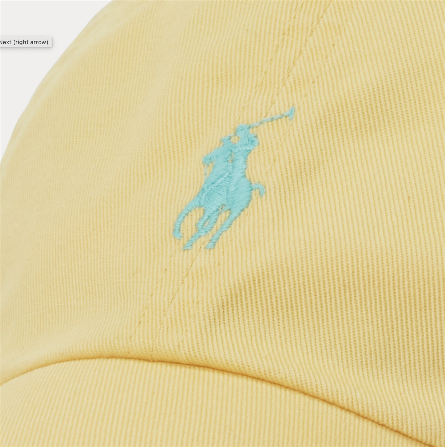 Caps - Cotton Chino Ball Cap Corn Yellow