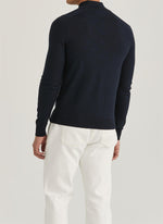 Genser - Merino John Zip Navy