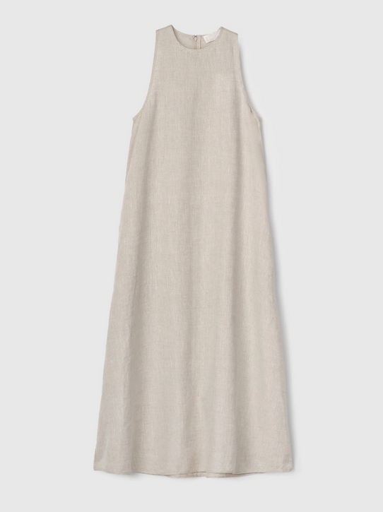 Kjole - Esplanade Linen Maxi Dress Natural Linen