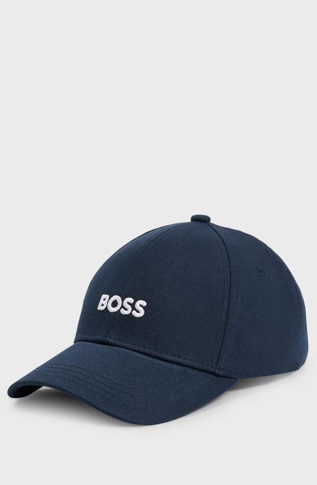 Caps - Zed Cotton-Twill Cap Embroidered Logo Dark Blue