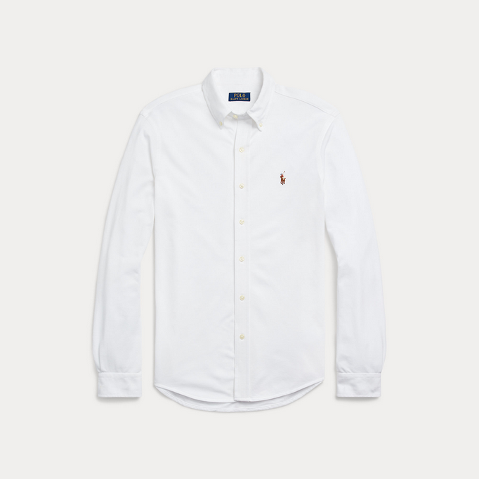 Skjorte - Knit Oxford Shirt White