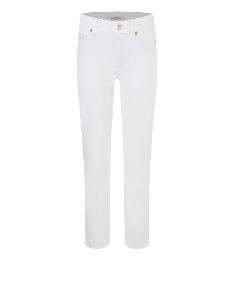 Jeans - Piper Short White Denim