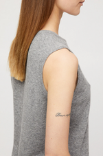 Topp - Classic Cashmere Tank Grey Melange