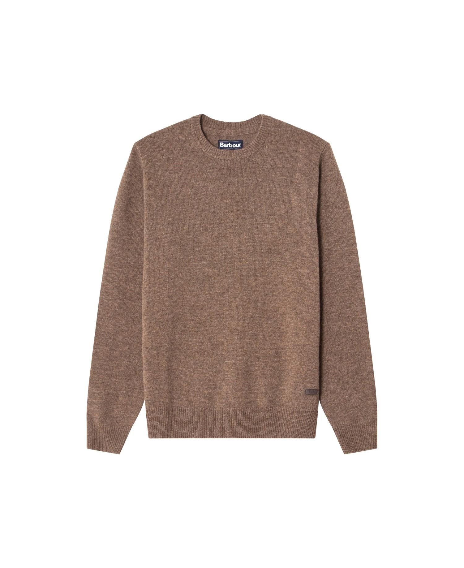 Genser - Essential Patch Crew Neck Sweater Washed Stoned