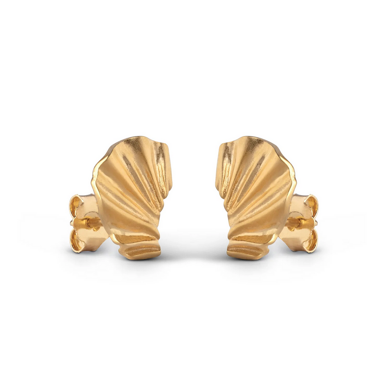 Øredobber - Mini Wave Earring Gold