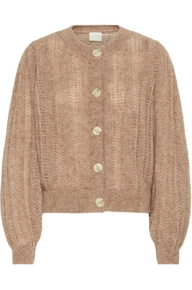 Cardigan - Irmelia Cardigan Cacao Nibs Melange