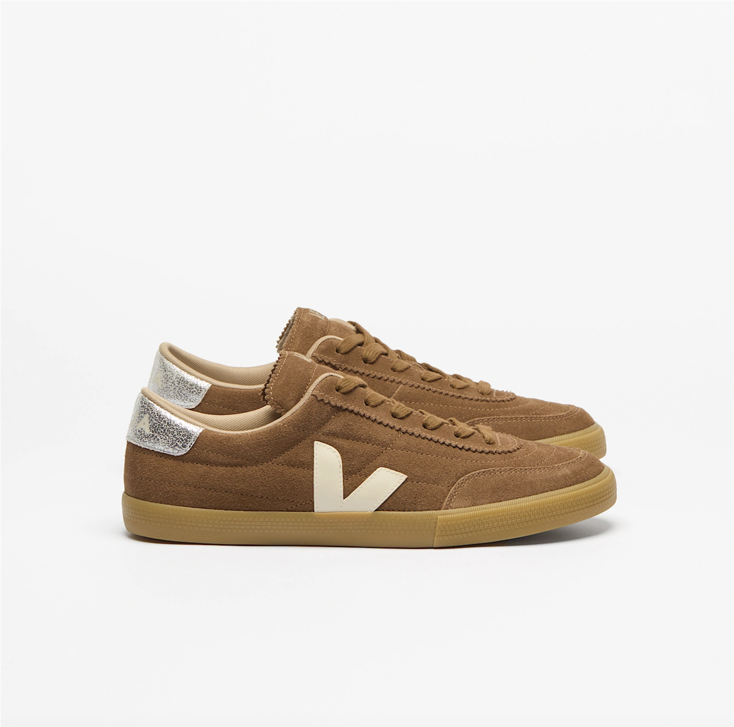 Sneakers - Panenka Suede Brown Pierre Silver