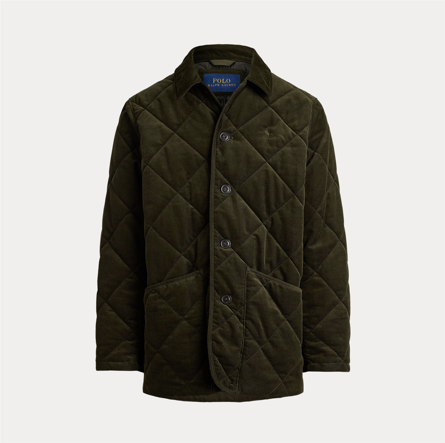 Jakke - Quilted Corduroy Barn Coat Company Olive