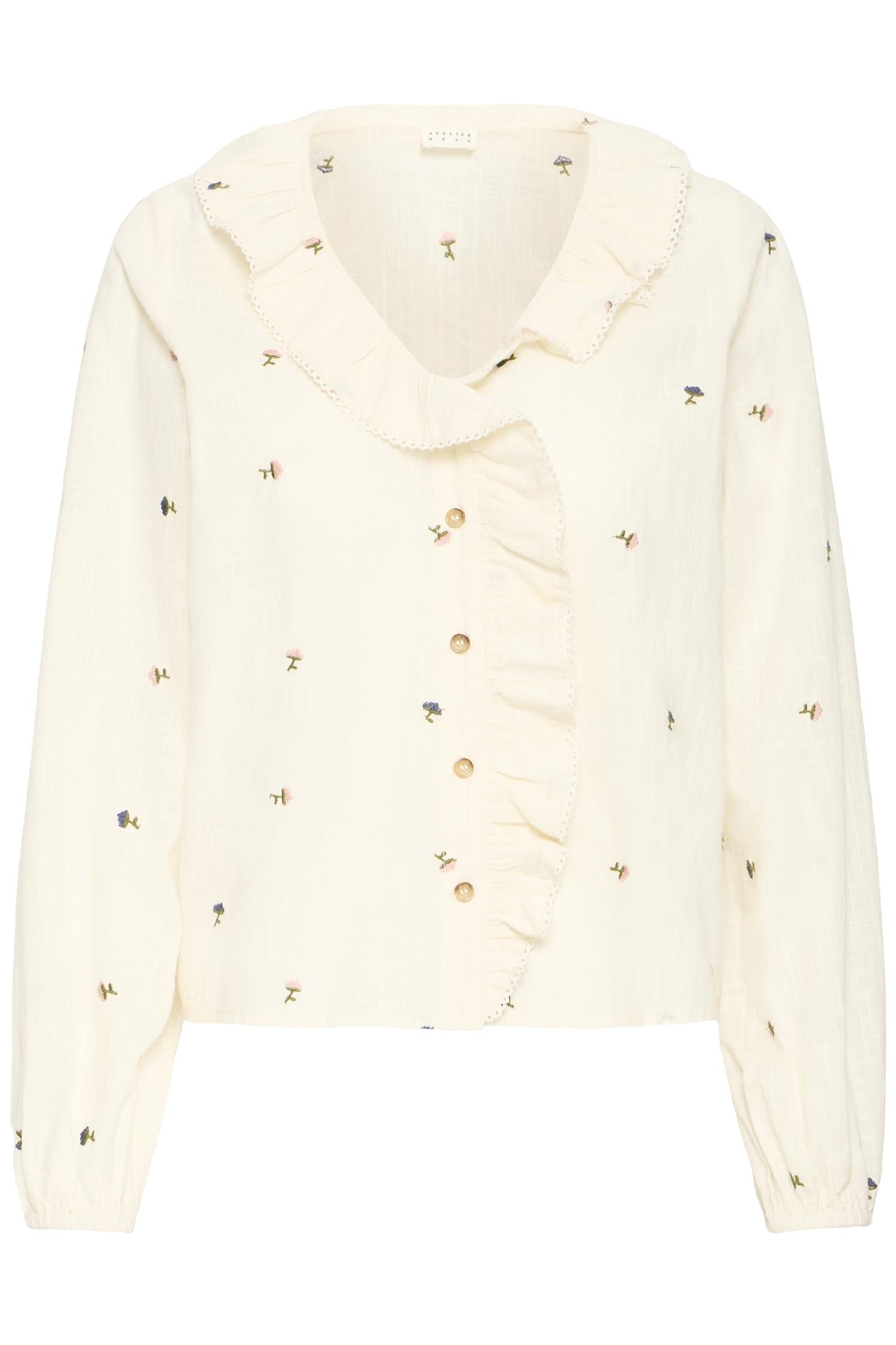 Bluse - Irmary Embroidery Flower Multi