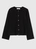 Genser - Milano Knit Wool Blazer Jet Black