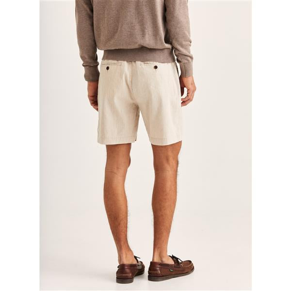 Shorts - Fenix Linen Shorts Off White Beige