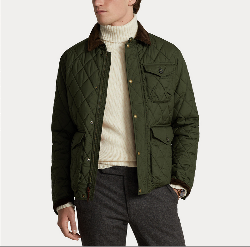 Ytterjakke - The Beaton Quilted Jacket Company Olive