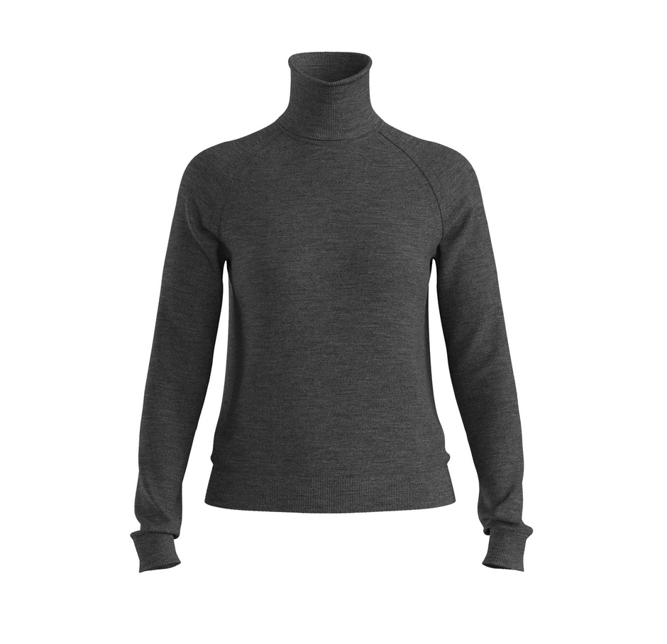 Turtleneck - Rollneck Sweater Merino Wool Dark Grey