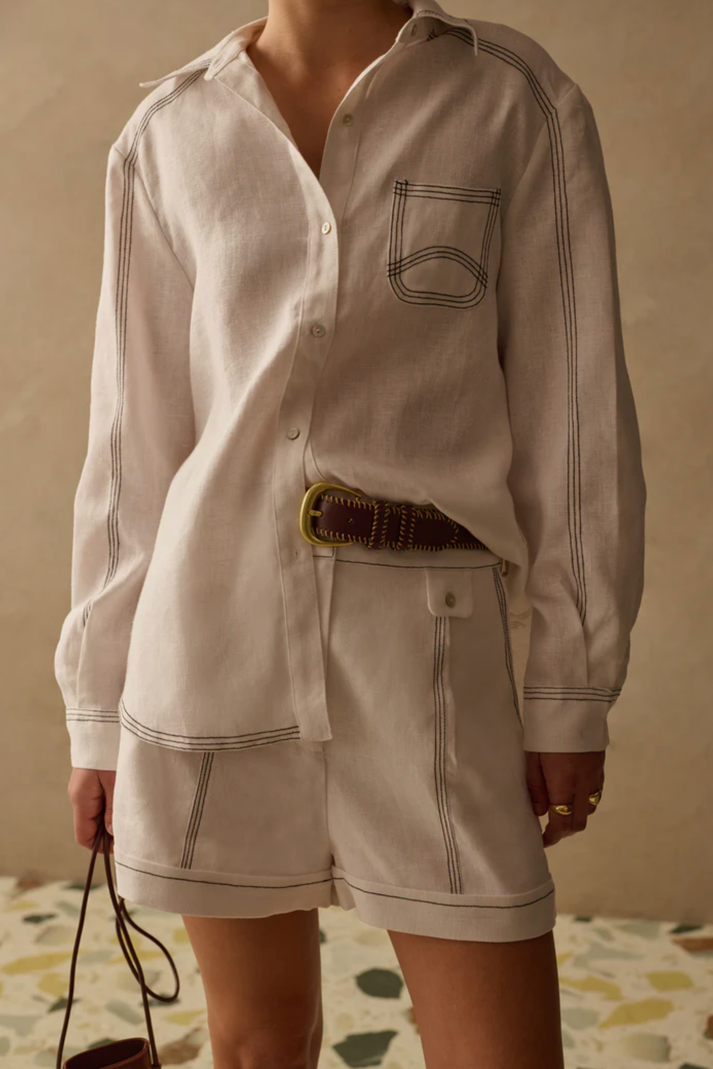 Skjorte -The Landon Shirt Ivory