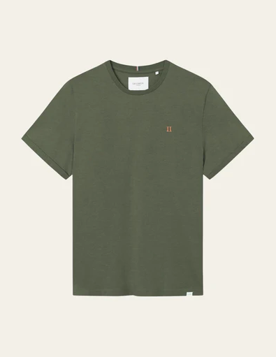 T-Skjorte - Nørregaard Olive Night/Orange