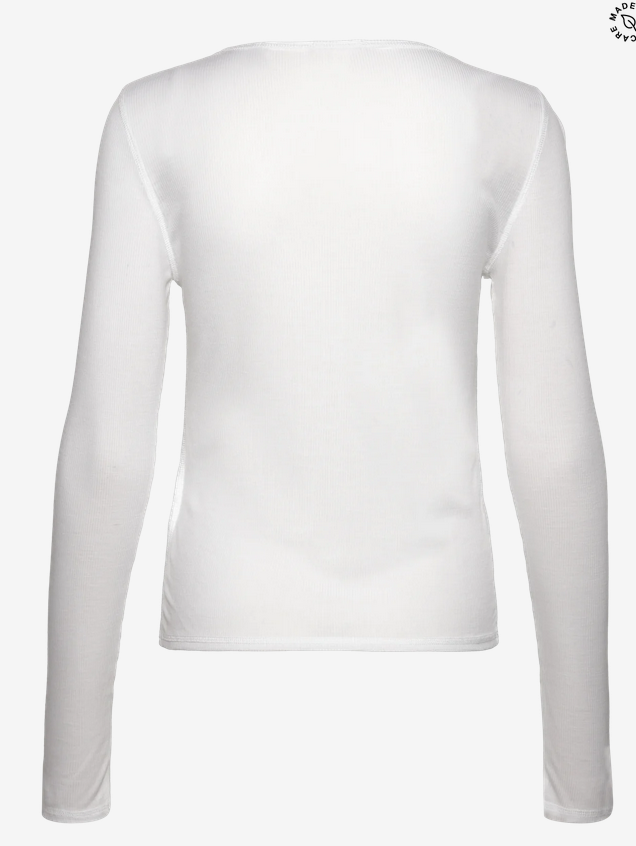 Topp - Lyocell Long Sleeve White