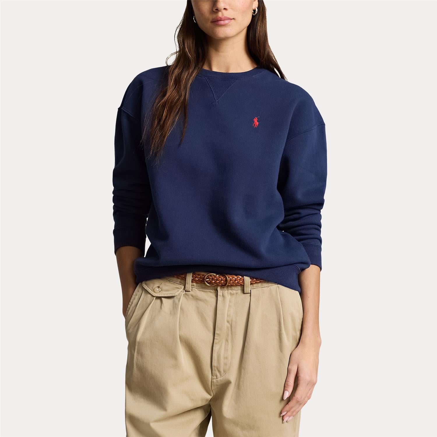 Genser - Fleece Crewneck Sweatshirt Cruise Navy