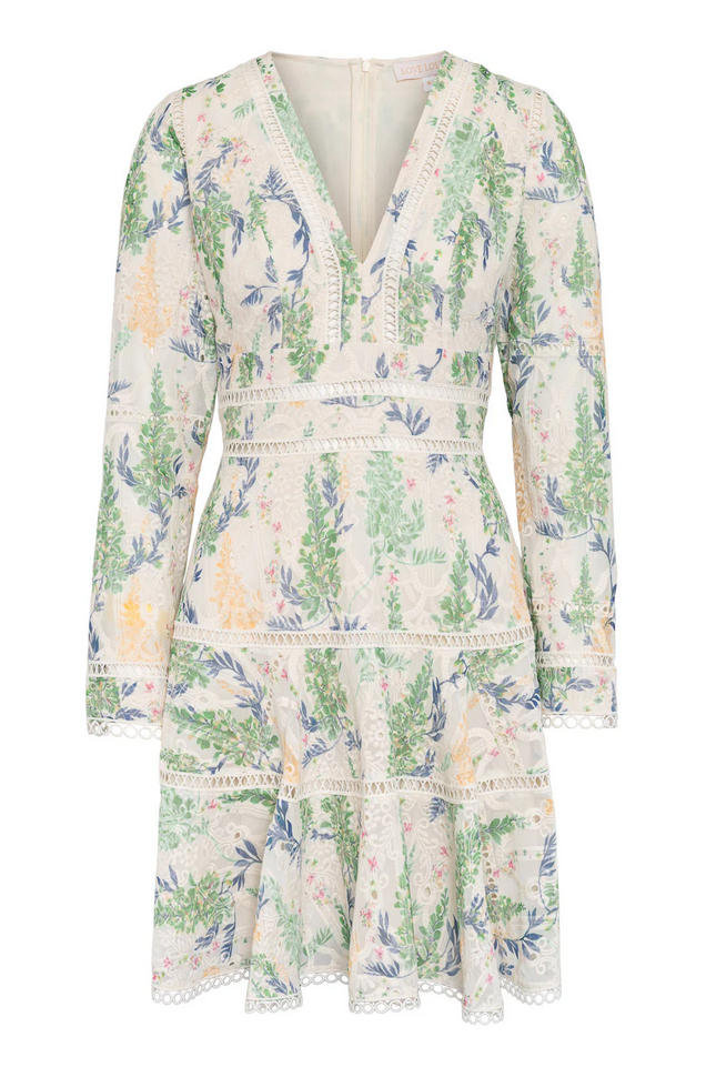 Kjole - Ellie Mini Dress Forest Floral