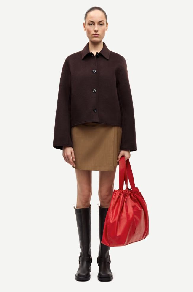 Jakke - Saholly Jacket Black Coffee