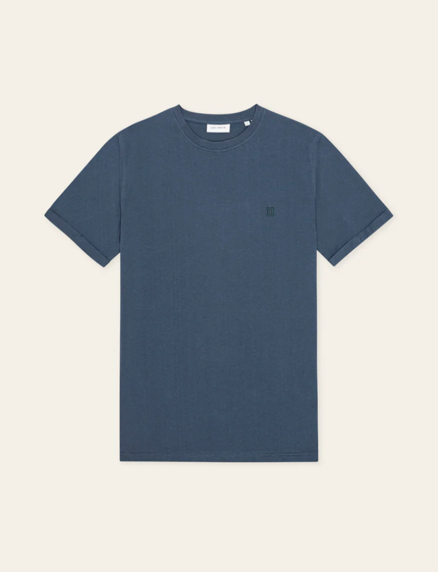 T Skjorte - Norregaard Contrast T-Shirt Dark Denim Blue