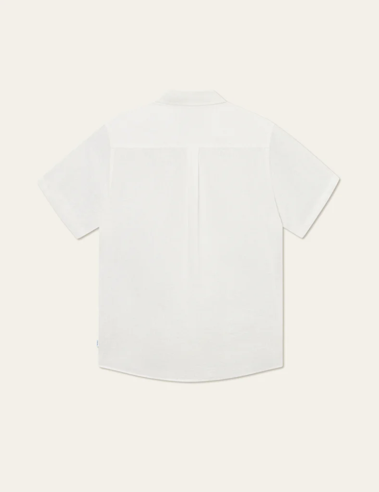 Skjorte - Kris Linen SS Shirt White