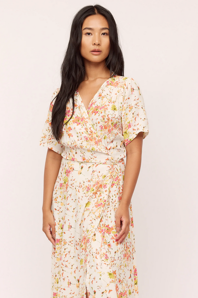 Kjole - Spire Wrap Dress Garden Flower