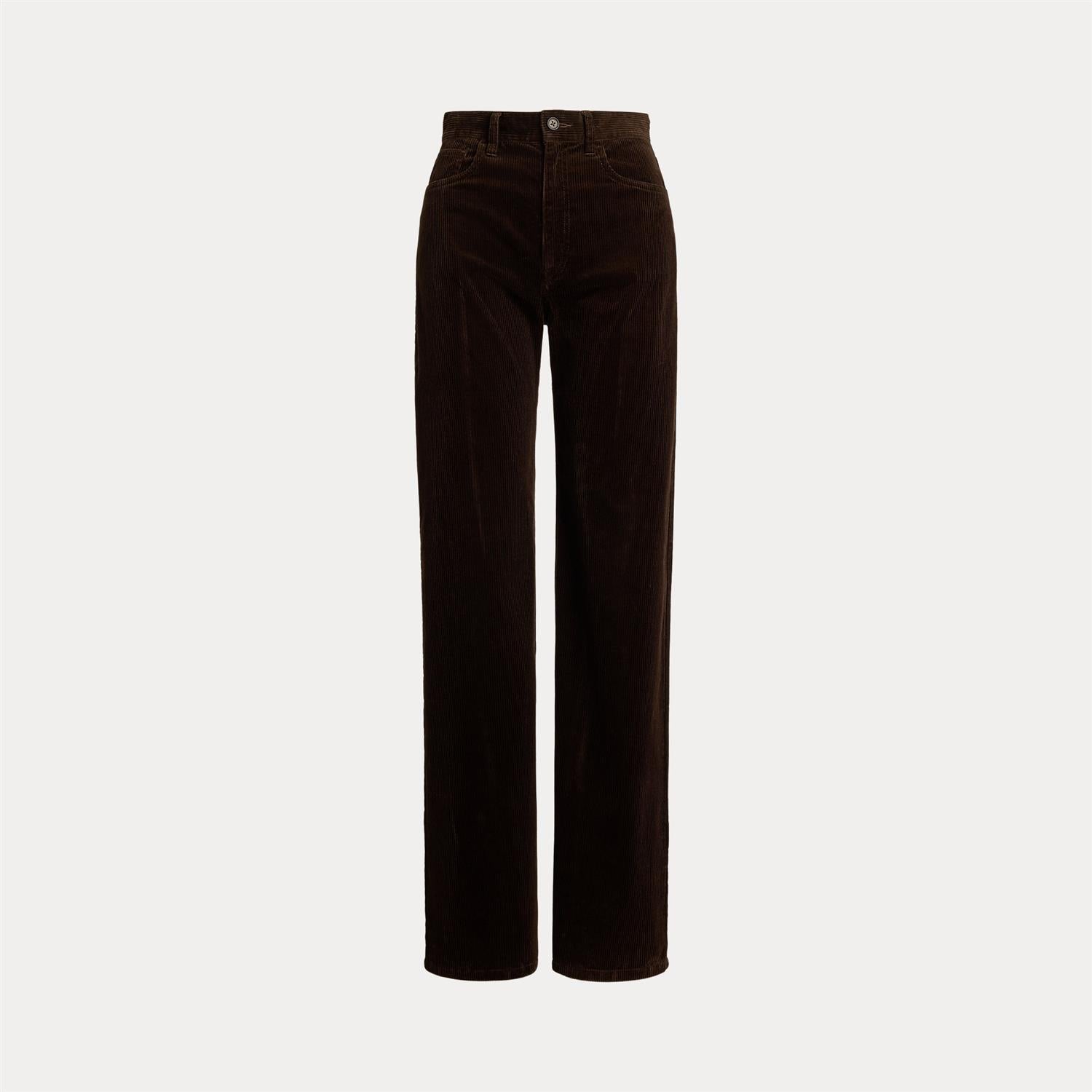 Bukse - Cotton Corduroy Wide-Leg Pant Dark Beech