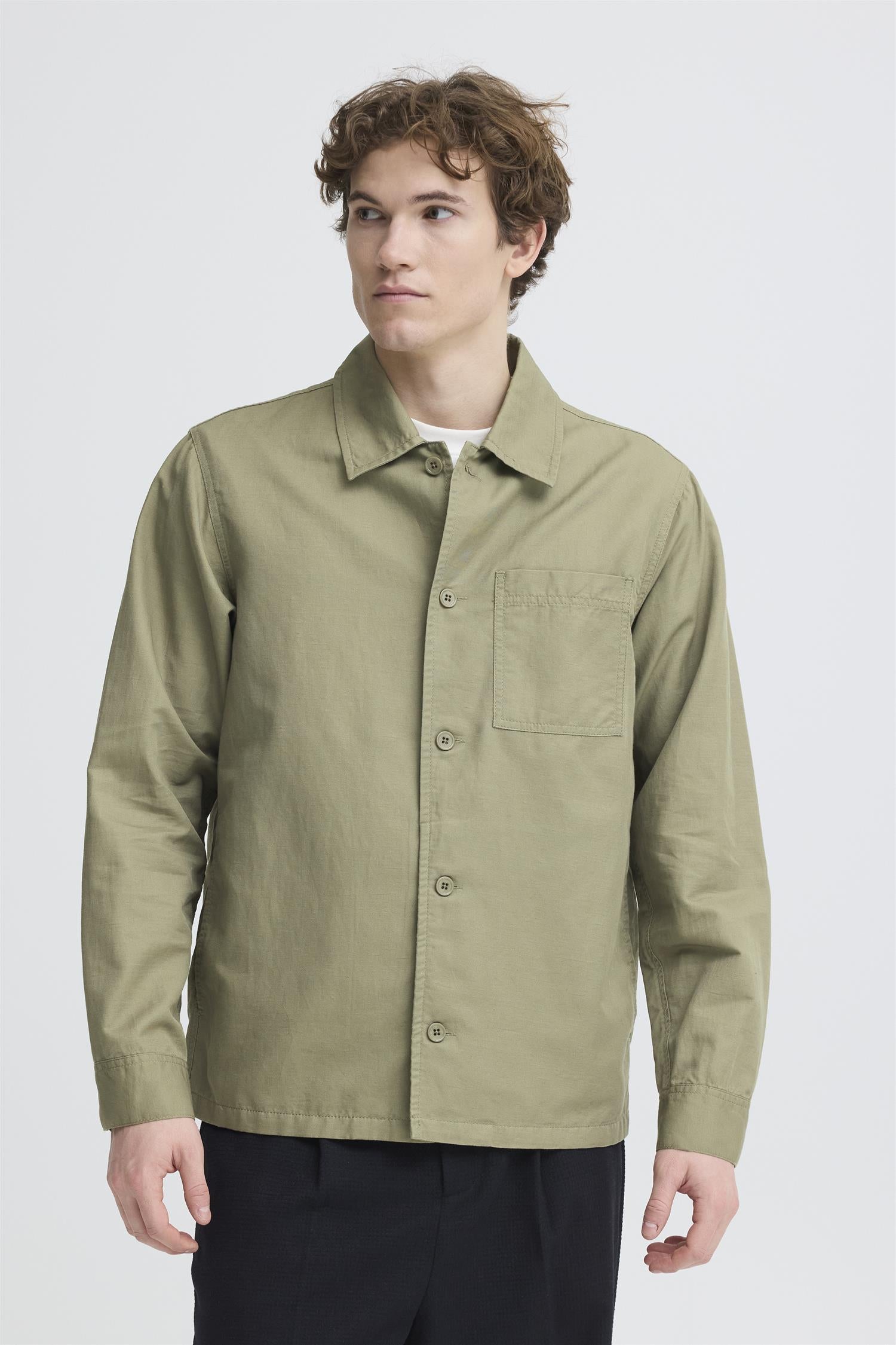 Skjortejakke - CF Linds Linen Mix Jacket