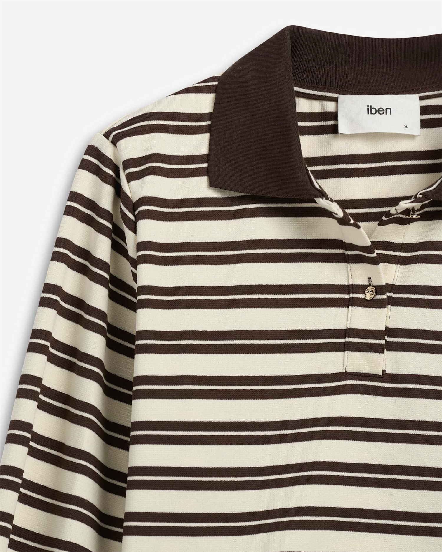 Genser - Grit Pique Sweater Cocoa Stripe