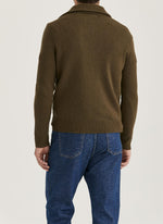 Genser - Hertford Half Zip Olive