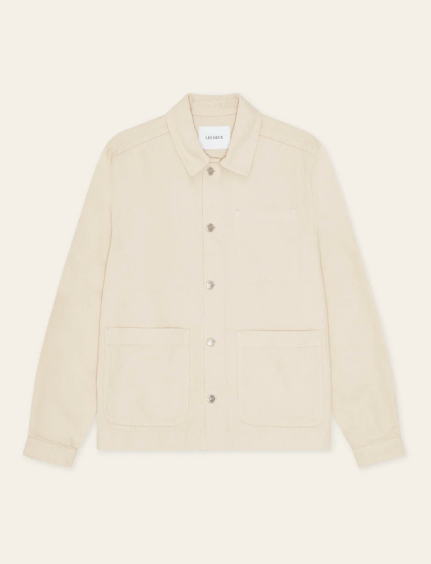 Skjorte - Layton Denim Overshirt Ivory